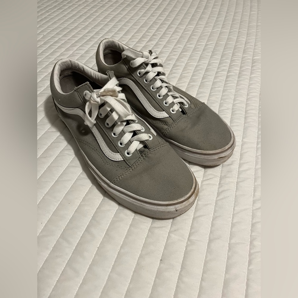 Lightly Worn Grey Vans Old Skool